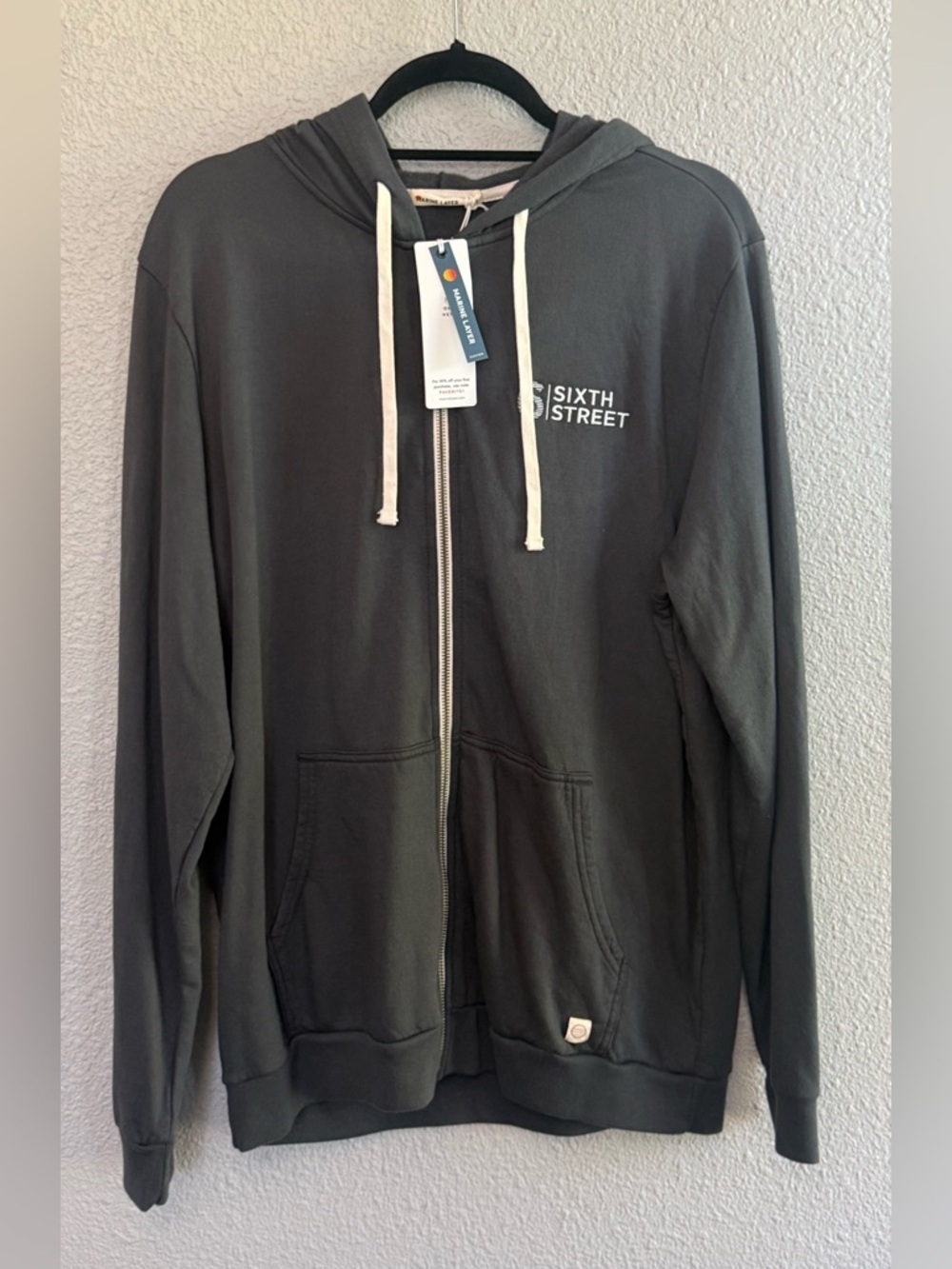 NWT Marine Layer Zip Up Hoodie size Large